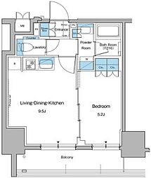 ルフォンプログレ秋葉原マークス 10階1LDKの間取り