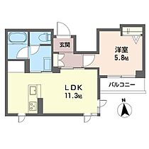 シカダ 00302 ｜ 千葉県船橋市東船橋３丁目3031-3（賃貸マンション1LDK・3階・40.17㎡） その2