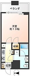 コンシェリア西新宿タワーズウエスト 1Kの間取図画像