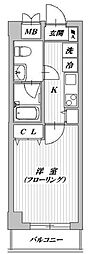 Comodo・1 1Kの間取図画像