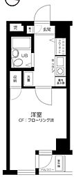 日神パレス東十条 1Kの間取図画像