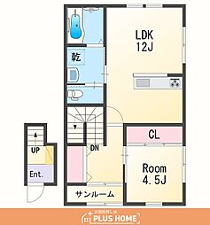 (仮)新築有本アパートI 1LDKの間取図画像