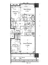 パークホームズ豊洲ザレジデンス 3LDKの間取図画像