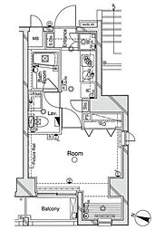 レジオス用賀NC 1Kの間取図画像