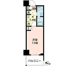 MFPRコート木場公園 1Kの間取図画像