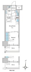 ルフォンプログレ清澄白河プレミア 1DKの間取図画像