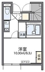 レオネクスト要町III 1階1Kの間取り