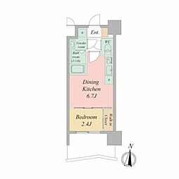 セレニテ新大阪アリエ 1DKの間取図画像