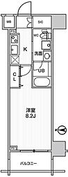 ステージグランデ錦糸町2 1Kの間取図画像