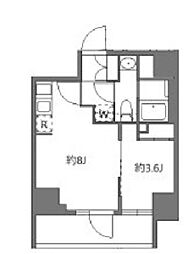 アラート横濱桜木町II 1LDKの間取図画像