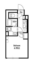 GRANPASEO北新宿 1Kの間取図画像