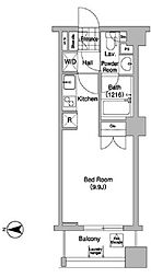 コンフォリア大山 7階ワンルームの間取り