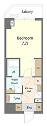 Genovia南千住4skygarden 1Kの間取図画像