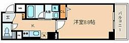 ボヌールT.Y 1Kの間取図画像