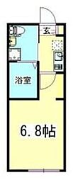 MAYHILLS横濱 1Kの間取図画像