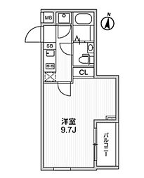 BeverlyHomes石神井台 1Kの間取図画像