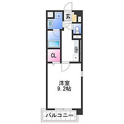 JR紀勢本線 海南駅 徒歩15分の賃貸マンション 2階1Kの間取り