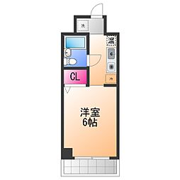 プリメールフジワラ 1Kの間取図画像