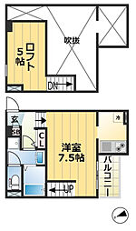 ソフィア長田 ワンルームの間取図画像