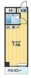 シャトレー渋谷 ワンルームの間取図画像