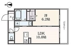 ブレッシア石神井公園 1階1LDKの間取り