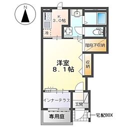 Sonas 1Kの間取図画像