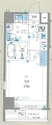 ジェノヴィア中野野方グリーンヴェール 1Kの間取図画像
