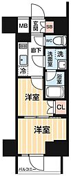 東京メトロ日比谷線 南千住駅 徒歩5分の賃貸マンション 4階2Kの間取り