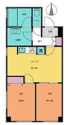 ホワイトレヂデンス 2LDKの間取図画像
