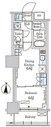パークアクシス錦糸公園 1DKの間取図画像