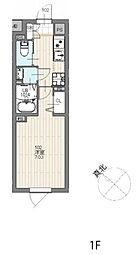 エルファーロ大塚II 1階1Kの間取り