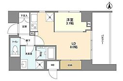 ONEROOFFLATTOGOSHI 1DKの間取図画像