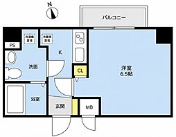 Risingplace大森二番館 1Kの間取図画像