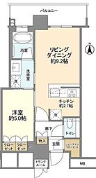 ザ・パークハウス晴海タワーズクロノレジデンス 1LDKの間取図画像