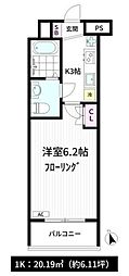 モトパーク御茶ノ水 1Kの間取図画像