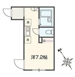 MELDIA海老名 ワンルームの間取図画像