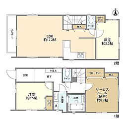Kolet片倉#09 2階2SLDKの間取り