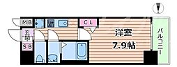 ソルテラス関目高殿駅前 1Kの間取図画像