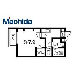 エヌエム・スワサント・トゥレーズ 1Kの間取図画像