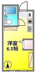アイコーポ ワンルームの間取図画像