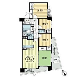 向ヶ丘遊園東ガーデンハウス弐番館 4LDKの間取図画像