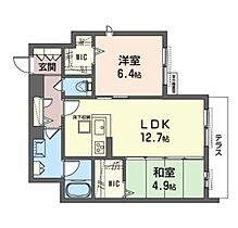 シャーメゾン　ティファヴィヴァン 0103 ｜ 大阪府大阪市城東区蒲生２丁目6-4（賃貸マンション2LDK・1階・61.03㎡） その2