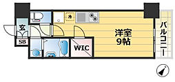 Alivis神戸駅前 ワンルームの間取図画像