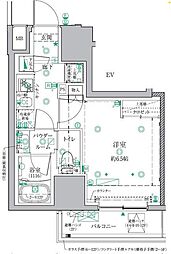 クレイシア・ヴァースクレイシアIDZ板橋本町アーバンレジデンス 1Kの間取図画像