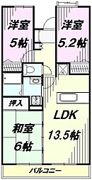 プリムヴェール新所沢 3LDKの間取図画像