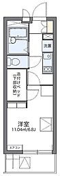 レオパレスTOKU 1Kの間取図画像