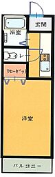 エクレール南大泉 1Kの間取図画像