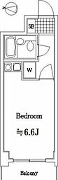 ライオンズマンション西新小岩 ワンルームの間取図画像