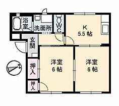 リバティ松本　Ｂ棟 B0102 ｜ 鳥取県米子市旗ヶ崎４丁目13-10（賃貸アパート2K・1階・43.20㎡） その2