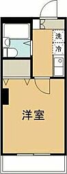 メゾン・ド・ヴィレ鷺沼 ワンルームの間取図画像